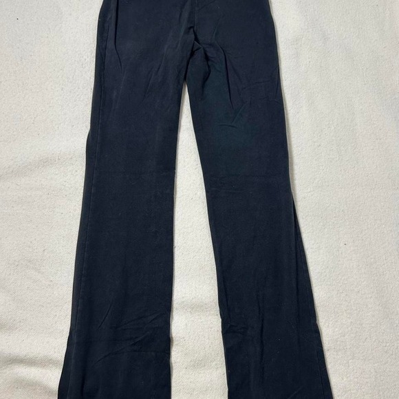 Y2K Victoria Secret PINK Fold Over Rhinestone Flare Yoga Pants Leggings Sz M - Picture 1 of 5